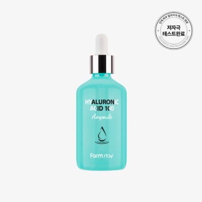 Tinh chất Hyaluronic Acid 100 cấp nước da căng bóng _ Farmstay Hyaluronic Acid 100 Ampoule