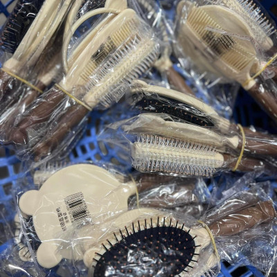 Set lược gương 4 món cực xinh lược gỡ rối chải tóc uốn tạo kiểu Linh chi bedding