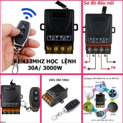 1 BỘ ĐIỀU KHIỂN BẬT TẮT CÁC THIẾT BỊ ĐIỆN NHƯ MÁY BƠM BÓNG ĐÈN TỪ XA QUÁ CHUẨN CHẤT LƯỢNG
