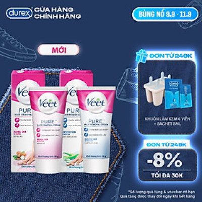 Combo 2 Veet Pure 50G, da thường và da nhạy cảm