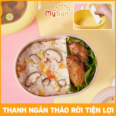 Hộp đựng cơm 2 ngăn cho bé mang đi học sinh hộp đựng cơm cute dễ thương nhỏ mini MySun