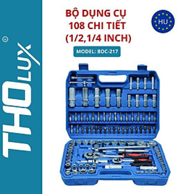 Bộ dụng cụ 108 chi tiết (1/2,1/4 inch) BDC-217 Tholux