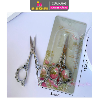 Kéo Hoàng Cung Cắt Móng Giả, Cắt Form Bằng Thép Không Gỉ, Sang Trọng, Lưỡi Cắt Sắc Làm Nail, Dễ Sử Dụng Nail Phương Miu Nữ Women