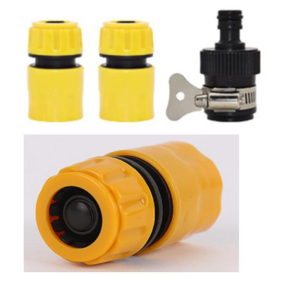 Bộ dây vòi xịt nước rửa xe, tưới cây . tăng áp 3 lần, loại 7m, 10m 206319 cút sập,nối đen + tặng đai