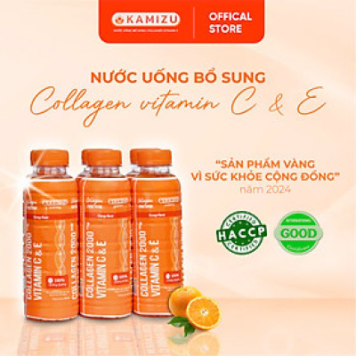 Nước uống bổ sung Kamizu hương cam thanh mát - Lốc 6 chai