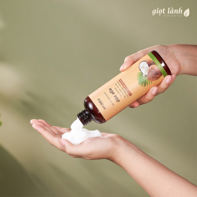 Combo Dầu gội thảo dược- Dầu xả thiên nhiên thuần chay hỗ trợ kích mọc Giọt Lành