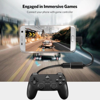 Ugreen UG10821US133TK 10CM màu Đen Cáp chuyển đổi MICRO USB sang USB âm hỗ trợ OTG dáng dẹt - HÀNG CHÍNH HÃNG