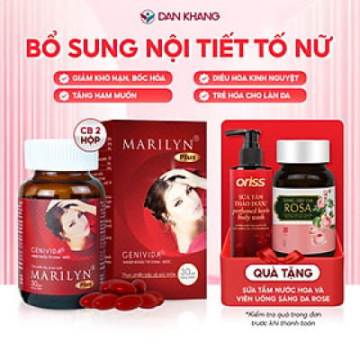 Viên Uống Cân Bằng Nội Tiết Tố, Cải Thiện Sinh Lý Nữ Marilyn (Hộp 30 viên)
