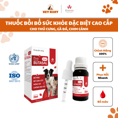 [20ml] Sản phẩm Bồi Bổ Sức Khỏe Cho Thú Cưng Cao Cấp FIVE-BUTASAL ORAL