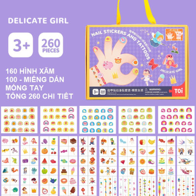 Đồ Chơi Dán Móng Tay và Hình Xăm - TOI Nail Stickers and Tattoos