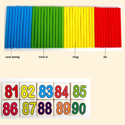 Đồ Chơi Gỗ Bẳng Số Học Toán Cho Bé