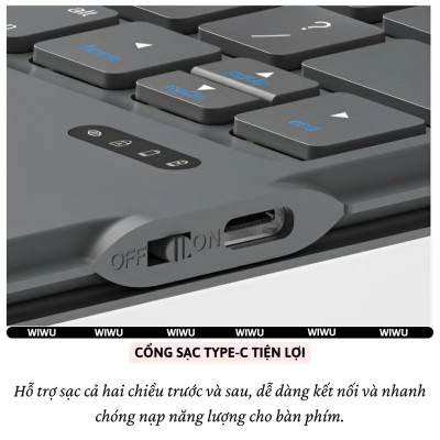 Case bao da bàn phím bluetooth V5.3 tích hợp trackpad / touchpad hiệu WIWU WM005 cho iPad Pro 11 13 inch M4 Pro 11 2020/21/22 Air 4/5/6/7 Gen 7 8 9 10.2 inch 10.5 inch - Bàn phím từ tính nam châm tháo rời, tích hợp giá đỡ - Hàng nhập khẩu