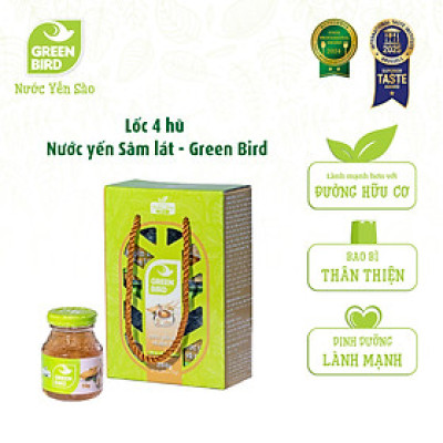 Nước Yến Và Sâm Lát Green Bird Tăng Sức Đề Kháng Hũ 72g