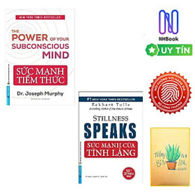 Combo Sức Mạnh Của Tĩnh Lặng Và Sức Mạnh Tiềm Thức ( Tặng sổ tay xương rồng )