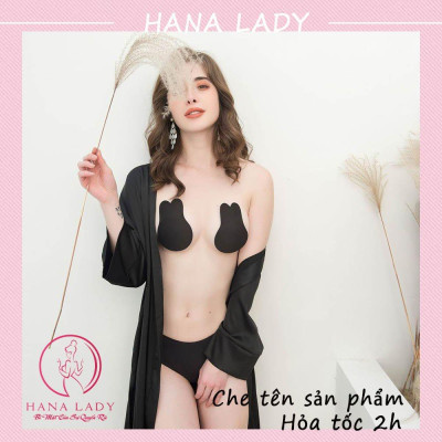 Miếng dán ngực tai thỏ - Dán ti nhủ hoa nâng ngực tạo khe cao cấp DT014