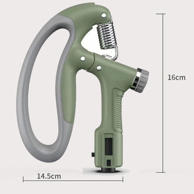 Màu Xanh Lá - Kìm Bóp Tay Pro Đếm Số Điện Tử Dụng Cụ Tập Gym Tập Cơ Bắp Cổ Tay Tại Nhà Chỉnh Lực 10-100kg Hãng Amalife