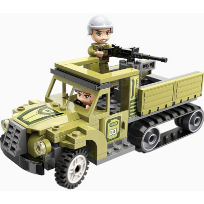 Đồ chơi - QMAN - 1731 Bộ đồ chơi xếp hình mô hình máy bay, ô tô (giao lẻ ngẫu nhiên)