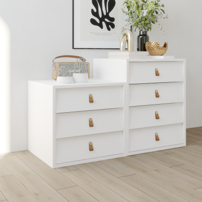 HAPPY FURNITURE , Tủ lưu trữ 3 ngăn kéo - CALYN , THK_310 , 50cm x 45cm x 47cm DxRxC