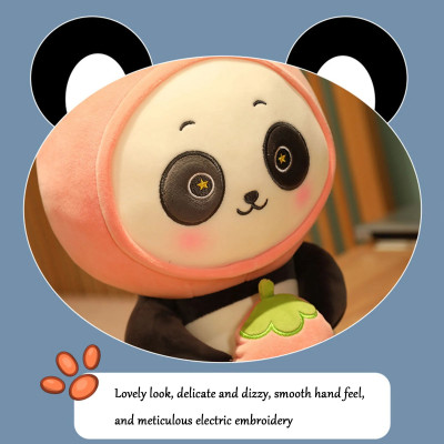 Thú nhồi bông gấu trúc ôm dưa hấu - Size từ 25cm đến 80cm - Quà tặng gấu ôm dâu tây dễ thương.