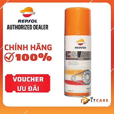 Chai xịt dưỡng sên/xích Repsol 400ml