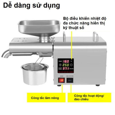 Máy ép dầu thực vật NÓNG LẠNH dùng cho thương hiệu Anh Quốc Aosida K28S cao cấp - Hàng Chính Hãng