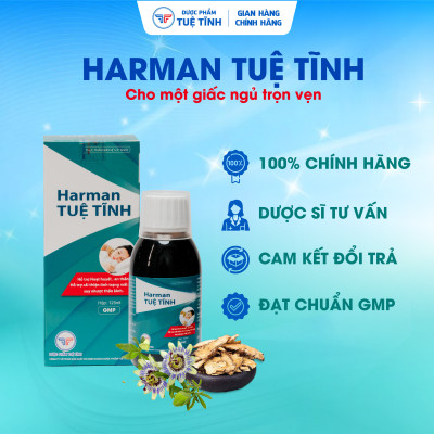 [Combo 2 Hộp] Siro An Thần Ngủ Ngon Harman Tuệ Tĩnh - Hỗ trợ an thần, giúp dễ ngủ, ngủ ngon sâu giấc