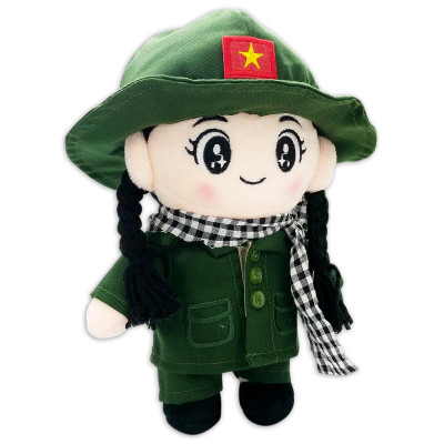 Gấu Bông Đồng Chí Nữ Thanh Niên Xung Phong 25 cm - ZooZoo