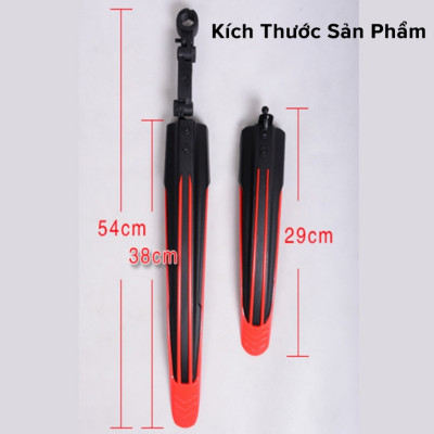 Bộ Chắn Bùn Xe Đạp Thể Thao Cho Cả Bánh Trước Và Bánh Sau - Hàng chính hãng dododios