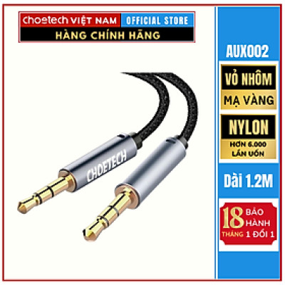 Cáp Choetech AUX002  âm thanh chất lượng cao AUX Audio 3.5mm- Hàng chính hãng