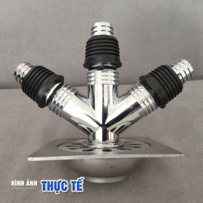 Bộ thoát nước máy giặt, thoát nước thải, nước thoát sàn nhà tắm, vệ sinh kiêm chống mùi hôi, ngăn côn trùng trào ngược – Bộ chia 3, MIHOCO 31