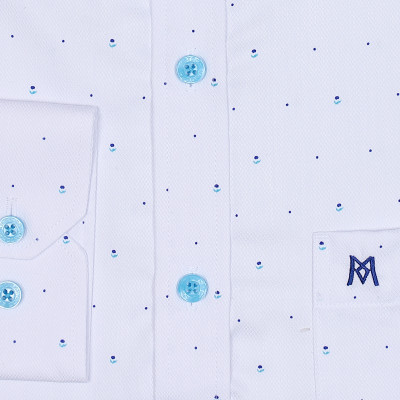 Áo sơ mi nam tay dài form suông Khatoco A1MD498T1-CNIN028-2410-D