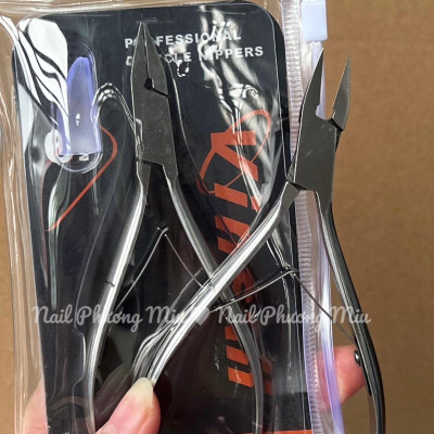 Kìm Lấy Khoé 2 Trong 1 Inox VinSall Làm Nail, Kềm Lấy Khoé Mũi Dài 1,5cm Inox Cao Cấp Nail Phương Miu