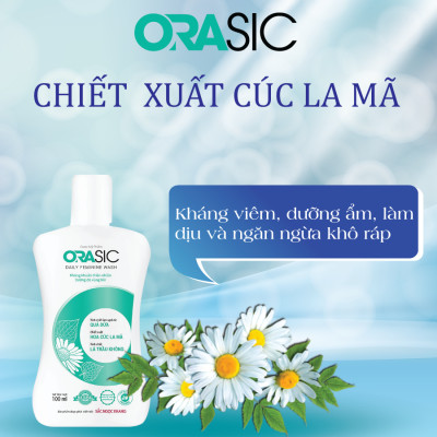 Dung dịch vệ sinh phụ nữ ORASIC Sắc Ngọc Khang_Tinh chất lá trầu không 100ml