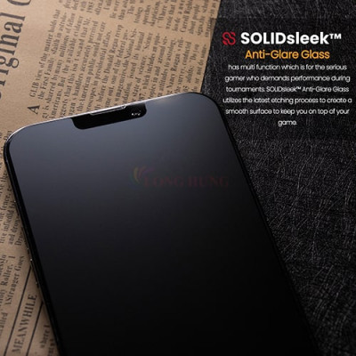 Dán màn hình cường lực Full viền chống vân tay Zeelot SOLIDsleek dành cho iPhone 13 Series (hỗ trợ Kit dán) - Hàng chính hãng