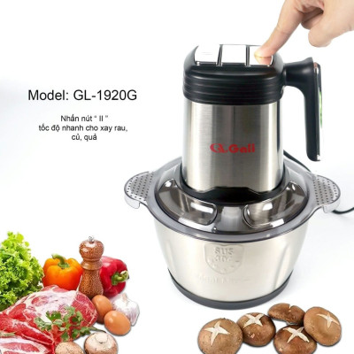 Máy xay thịt Gali GL-1920M Dung tích 2 Lít, Motor 100% bằng đồng, có 3 tốc độ xay. Hàng chính hãng chất lượng cao, bảo hành 24 tháng