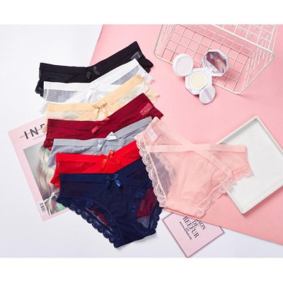 COMBO 5 QUẦN REN LƯỚI CẠP CHÉO NƠ 5779