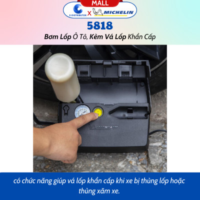 Máy Bơm Ô Tô, Xe Hơi Đa Năng Michelin 5818 (180w) - 12314 (360w) - 12316 (220w) - Hàng Chính Hãng - Bảo Hành 6 Tháng