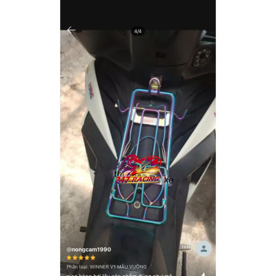 Baga giữa inox 10li xi titan gắn Winner V1 mẫu tam giác và vuông