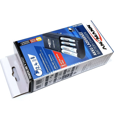 Bộ sạc Pin ANSMANN POWERLINE 4 Smart - Hàng Nhập Khẩu