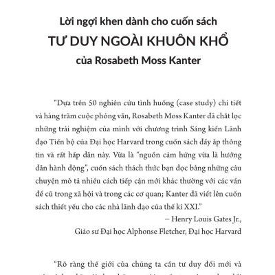 Tư Duy Ngoài Khuôn Khổ - Lãnh Đạo Tiến Bộ, Đổi Mới Thế Hệ