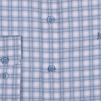 Áo sơ mi nam tay dài form ôm slim fit Khatoco A1MD468S1-CNCR172-2411-D