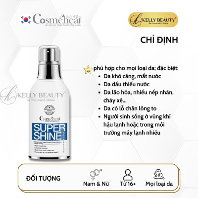 Kem Dưỡng Ẩm Căng Bóng Da Cosmeheal SuperShine Hydration - Phục Hồi, Mờ Nếp Nhăn, Trẻ Hóa Làn Da | Kelly Beauty