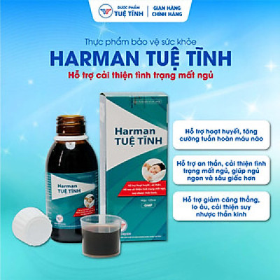 [Combo 3 Hộp] Siro An Thần Ngủ Ngon Harman Tuệ Tĩnh - Hỗ trợ an thần, giúp dễ ngủ, ngủ ngon sâu giấc