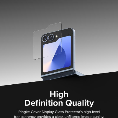 Combo 2 Miếng Dán cường lực Samsung Galaxy Z Flip 6 RINGKE Cover Display Tempered Glass (Màn hình ngoài)_ Hàng chính hãng