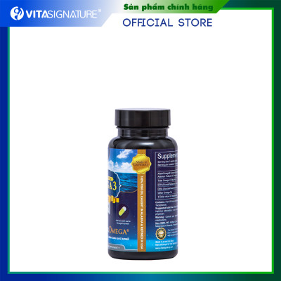 Dầu cá tươi AlaskOmega 3- Vita Signature- 60 viên Fish Oil