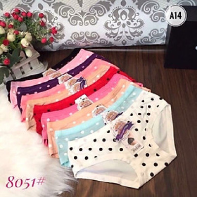 [Hàng Sẵn] Quần Lót Cotton Chấm Bi 8051, Co Giãn Tốt, Mẫu Siêu Dễ Thương