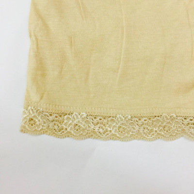 Combo 2 quần lót đùi mặc trong váy cotton viền ren QDVR08 (da, đen)