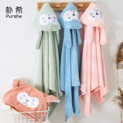 Áo Choàng Cho Bé Có Mũ Lông Cừu MINIIN - Áo Choàng Tắm Dùng Ở Nhà Hoặc Đi Biển - Hàng Chính Hãng