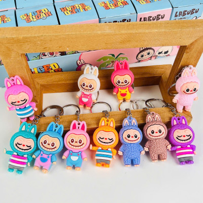 [Fullbox 24 Hộp] Blind Box Móc Khoá Labubu, Móc Khoá Cappybara, Hộp Quà Bí Mật, Quà Tặng Cho Bé