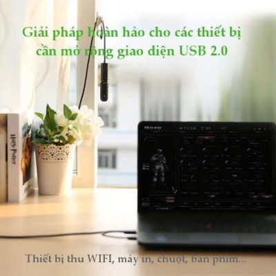 Ugreen UG20213US137TK 5M màu Đen Cáp tín hiệu nối dài USB 2.0 có chip khuếch đại hỗ trợ nguồn USB - HÀNG CHÍNH HÃNG